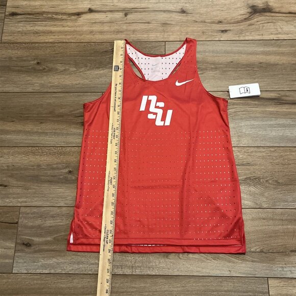 Women's Nike NSU Digital Elite Fast Running Singlet MEDIUM Red Mesh Track CV3599 - Picture 6 of 9